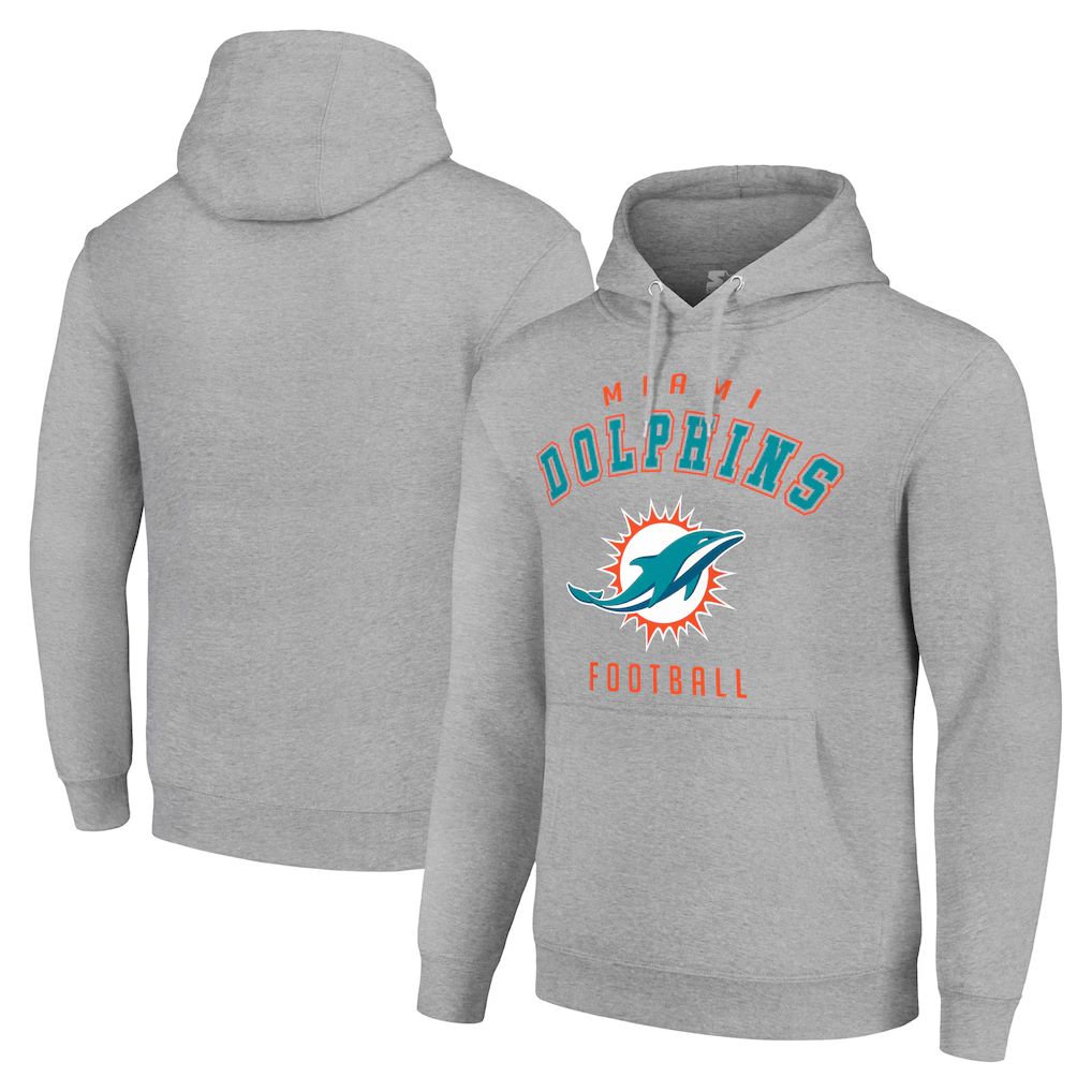 Men 2026 NFL Miami Dolphins Grey Hoodie hooded style 04